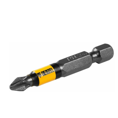 Бита PH2х50, сталь S2, пластиковая коробка// Denzel