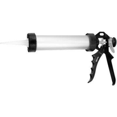 Пистолет для герметика, 400 мл, "закрытый", алюминиевый корпус, круглый шток 8 мм// Sparta