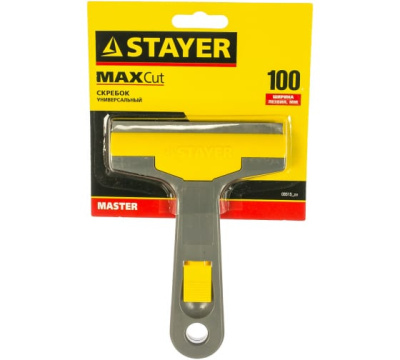 Скребок STAYER "MASTER" универсальный,пластмассовый корпус, 100мм