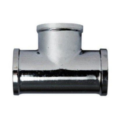 Тройник 1/2 г/г/г хром