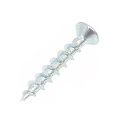 Саморез д/окон. профиля 4,1х25 потай, сверло, белый цинк