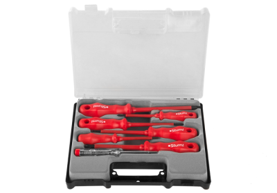 Набор отверток ДИЭЛЕКТРИЧЕСКИХ, 7 шт., ПЛАСТИКОВЫЙ КЕЙС Sturm!