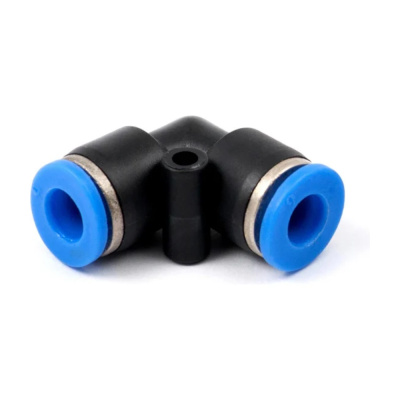 Фитинг пневматический цанговый пластиковый Г-образный PUL 6