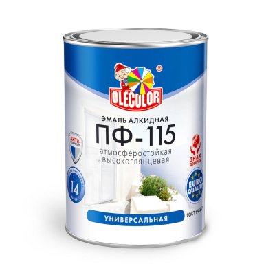 Эмаль ПФ-115 синяя алк. (2,7кг) OLECOLOR