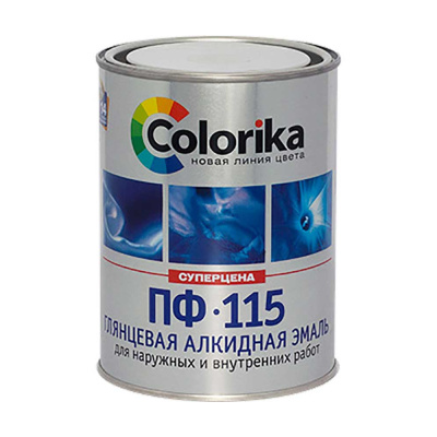Эмаль ПФ-115 "Colorika" ярко-зеленая 1,8 кг