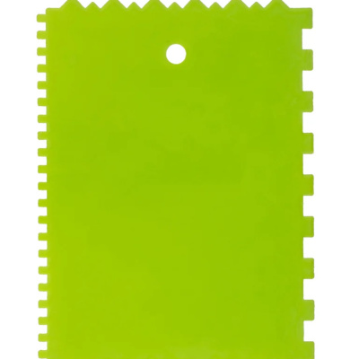 Шпатель для клея, пластмассовый, 130х170 мм, зубчатый// Сибртех