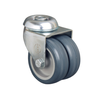 Колесо аппаратное сдвоенное под болт М10 50 мм, диск-полипропилен								