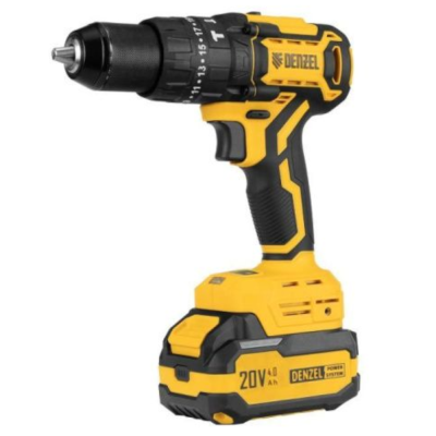 Дрель-шуруповерт аккумуляторная ударная бесщет. CIDH-BL-20, Li-Ion, 20 В// Denzel