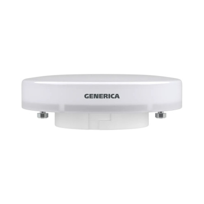Лампа светодиодная T80 таблетка 10Вт 230В 6500К GX53 GENERICA