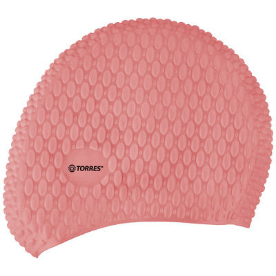 Шапочка для плав. TORRES Bobbles, SW-12204PK, розовый, силикон