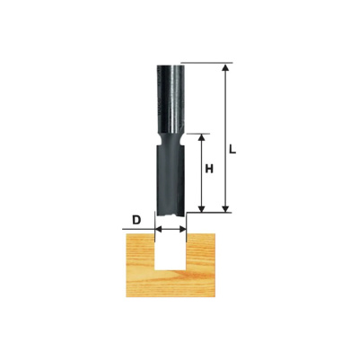 Фреза пазовая прямая ф10х25мм хв 8мм ДСП