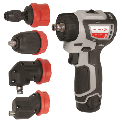 Дрель-шуруповерт ДА-10/12В 36 КомбиМАКС бесщеточная аккум. (Li-ion, кейс, 2 аккум., 2Ач, 4 насадки)