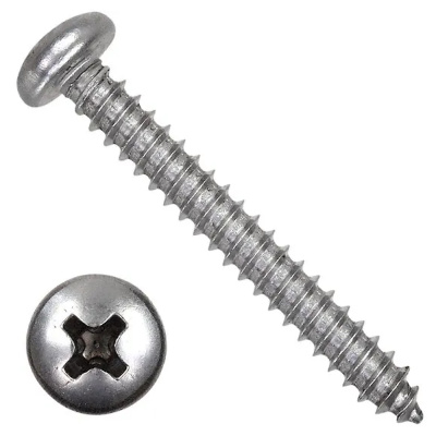 Саморез с полукруглой головкой 3,9x 13 A2 DIN 7981