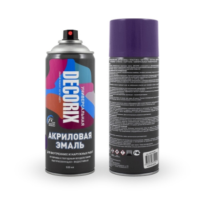 Эмаль аэрозольная универс.DECORIX 520,темно-фиолетовый