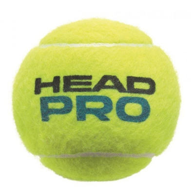 Мяч теннисный HEAD Pro 3B,арт.571603/571701,  уп.3 шт,одобр.ITF,сукно,нат.резина,желтый