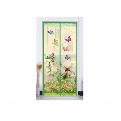 Сетка антимоcк. на магнитах рис Бабочки 100*210см (кноп. 10шт) коробка (на двери) E1M