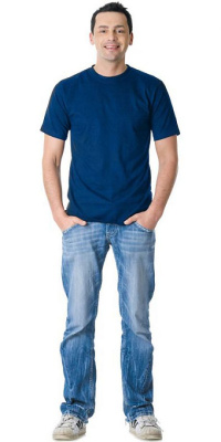 Футболка темно-синяя плотность 160 г/кв.м., х/б-100 % р. XXL (56-58)