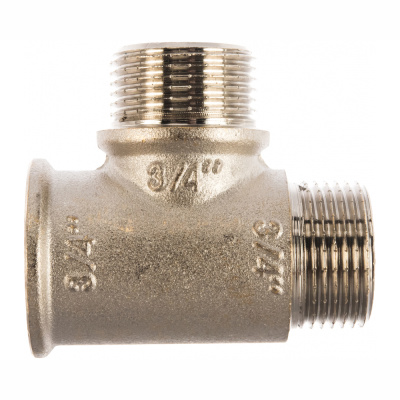 Тройник VALTEC с двумя переходами на нар. р. 3/4" вн.-нар.-нар.