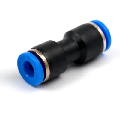 Фитинг пневматический цанговый пластиковый прямой PUC 6