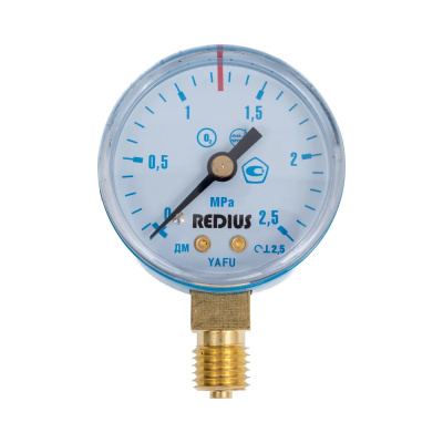 Манометр кислородный 2,5 МПа (РЕДИУС)