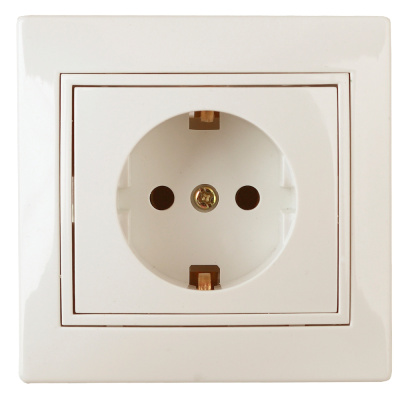 Розетка 2P+E Schuko, 16А-250В, IP20, СУ, сл.кость Intro Plano 1-202-02 