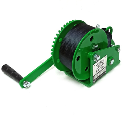Лебедка ручная барабанная HITCH HW 500, 500 кг, лента 10 м