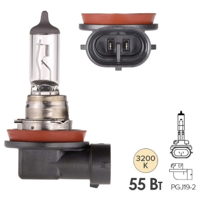 Лампа авт. 12V (увелич.срок службы) Н11 55W PGJ19-2 (1 шт., картон) Long Life Narva