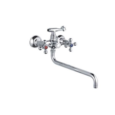 Смеситель для ванны излив 350мм(с картриджным перекл.)(цинк)(10) Ledeme L2719 