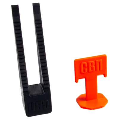 СВП Зажим "Флажок" 1,4 мм40шт+Клин 40шт  пакет (15/30/60пак/короб)