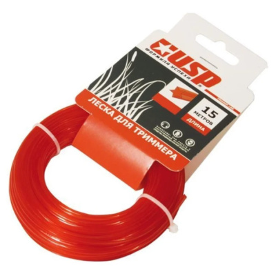 Леска для триммера, длина 15 м, профиль - звезда, диаметр 3.0 мм