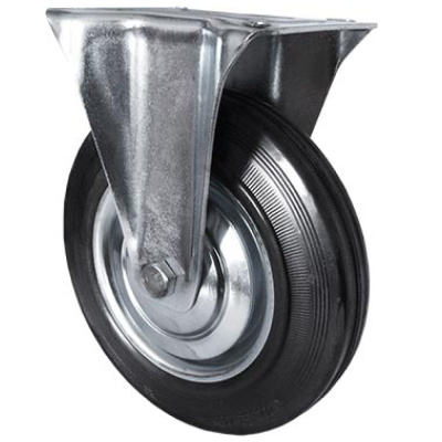 Колесо промышлен. неповорот. СЕРЫЕ 100мм (FC46)