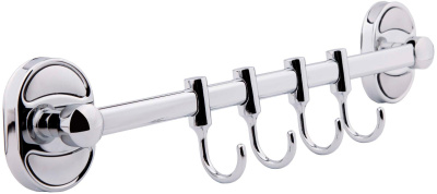 Держатель полотенец трубчатый на четыре крючка