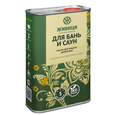 Масло по дереву для бань и саун «Живица» 1л