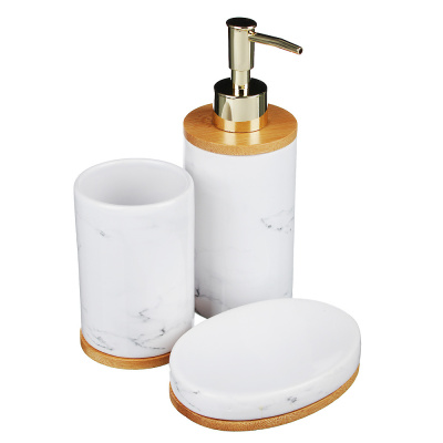 Набор для ванной 3 пр., керамика, "Мрамор Премиум" VETTA 