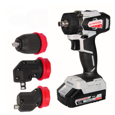 Дрель-шуруповерт бесщеточная аккум. ДА-13/18ВК комби АПИ (Li-ion, кейс, 2 аккум, 2Ач, 3 насадки)