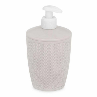 ДОЗАТОР ДЛЯ ЖИДКОГО МЫЛА "ВЯЗАНОЕ ПЛЕТЕНИЕ" (БЕЖЕВЫЙ) (1/16) "АЛЬТЕРНАТИВА" М8049		
