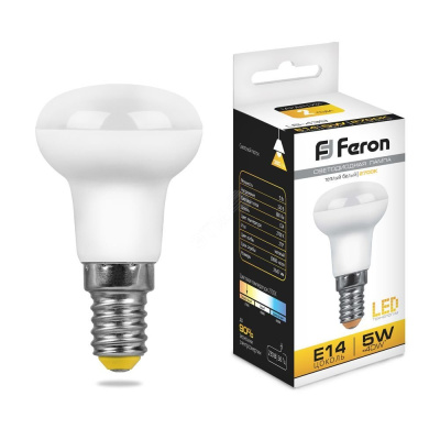 Лампа светодиодная LED зеркальная 5 Вт Е14 R39 белый