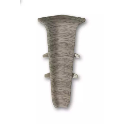 Угол для плинтуса 70мм "Деконика" Орех серый / 296 внутренний