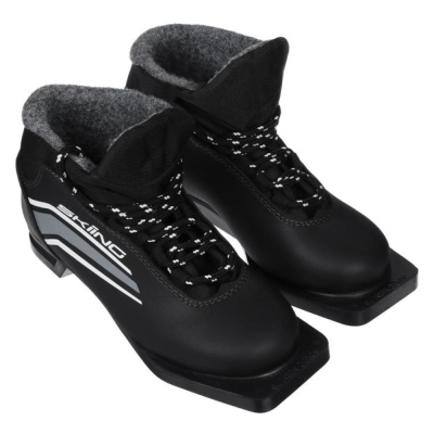 Ботинки лыжные TREK SkiingIK1  черный (лого серый) 75 (RU42;EU43;CM27)
