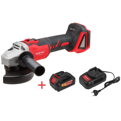 Углошлифмашина аккум. WORTEX CAG 1812 E в чем. ALL1 МЕГА АКЦИЯ БЕСЩЕТ., 18 В, 125 мм, 8000 об/мин, 1
