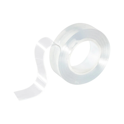 Нано-скотч двусторонний клейкий многоразовый, прозрачный, 2м, 103909 Park