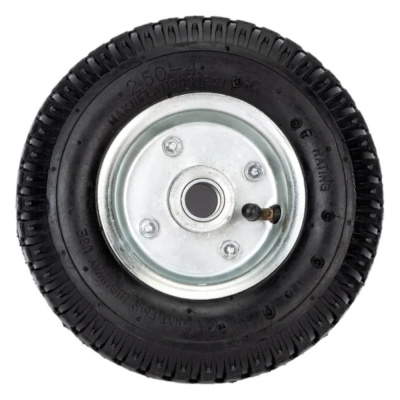 Колесо с симметр.ступ.200мм  (20мм) (2.50-4), пневматическое(КОРОТКАЯ ступица)