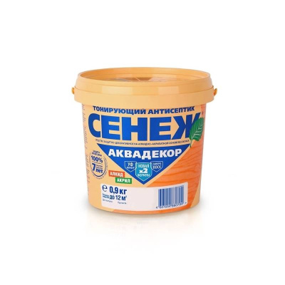 Антисептик тонирующий СЕНЕЖ АКВАДЕКОР Х2-118 (венге)-0,9кг