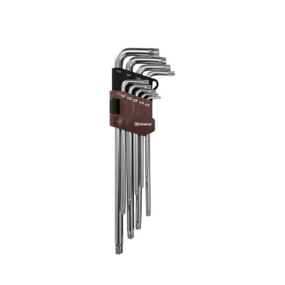 Набор ключей торцевых T-TORX® удлиненных  с центрированным штифтом, Т10H-T50H, 9 предметов-1 TTKL9S