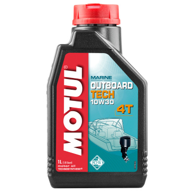 Масло моторное для 4-тактн. подвесных лодочных двигателей MOTUL OUTBORD TECH 4T 10w30 1л. п/с