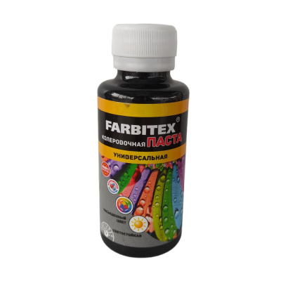 Паста колеровочная Черный FARBITEX (0,1Л)