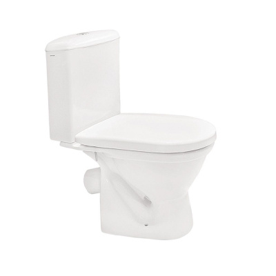 Унитаз-компакт Алькор антивсплеск, косой, 2-реж, ПОЛИПРОПИЛЕН