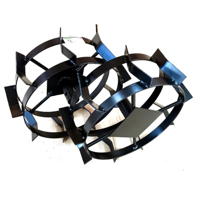 Грунтозацеп вал 34мм. МБ Салют, 360/90мм. втулка 65мм. 2 обода