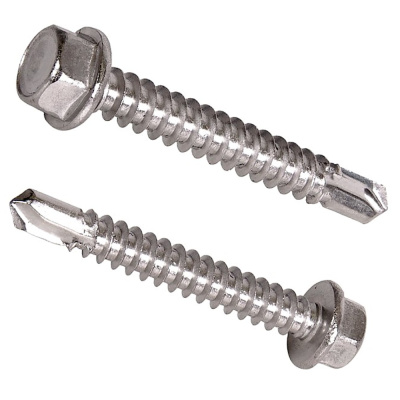 Саморез с шестигранной головкой с буром 4,2x19 A2 DIN 7504K 