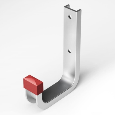 Крюк настенный алюминиевый 80х120 (распределенная нагрузка до 30кг)